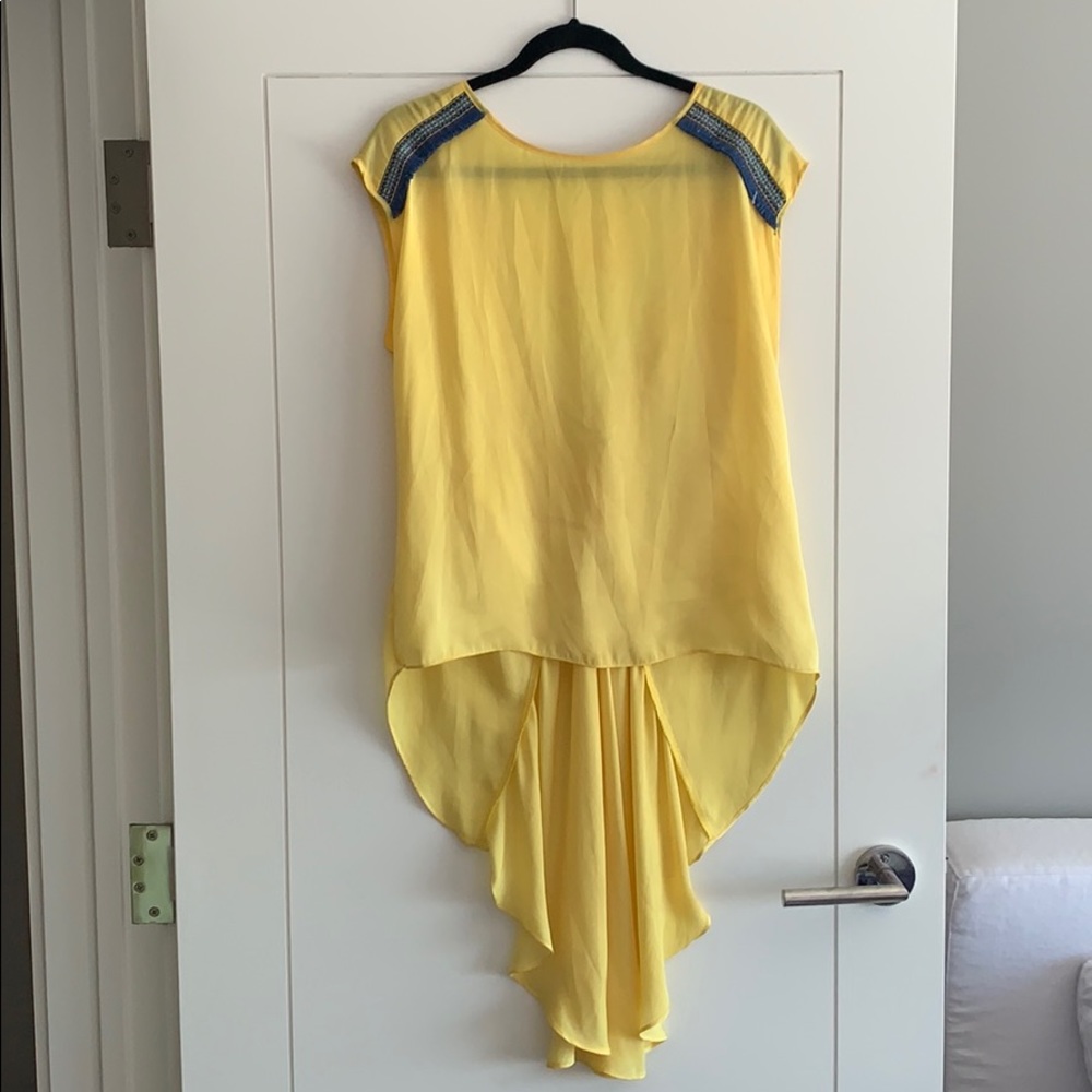 Yellow Silk Blouse